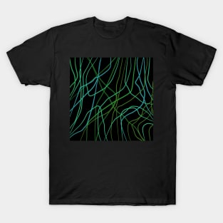 Green and black lines T-Shirt